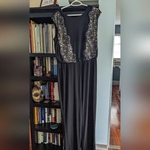 London Times Black Jumpsuit